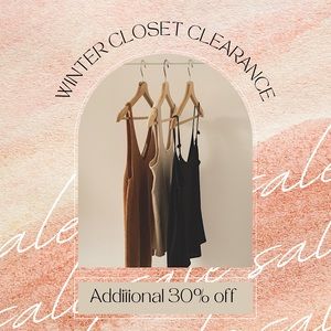 ❄️WINTER CLOSET CLEAR OUT, take an additional 30% off Winter Items❄️